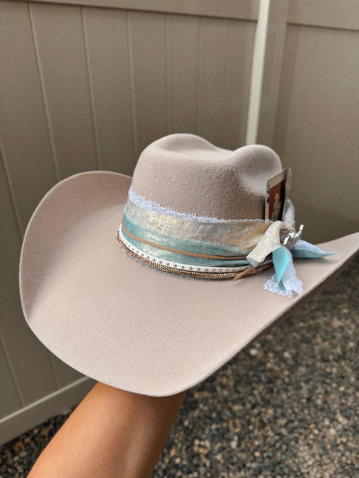 Touch of Turquoise Custom Cowgirl Hat