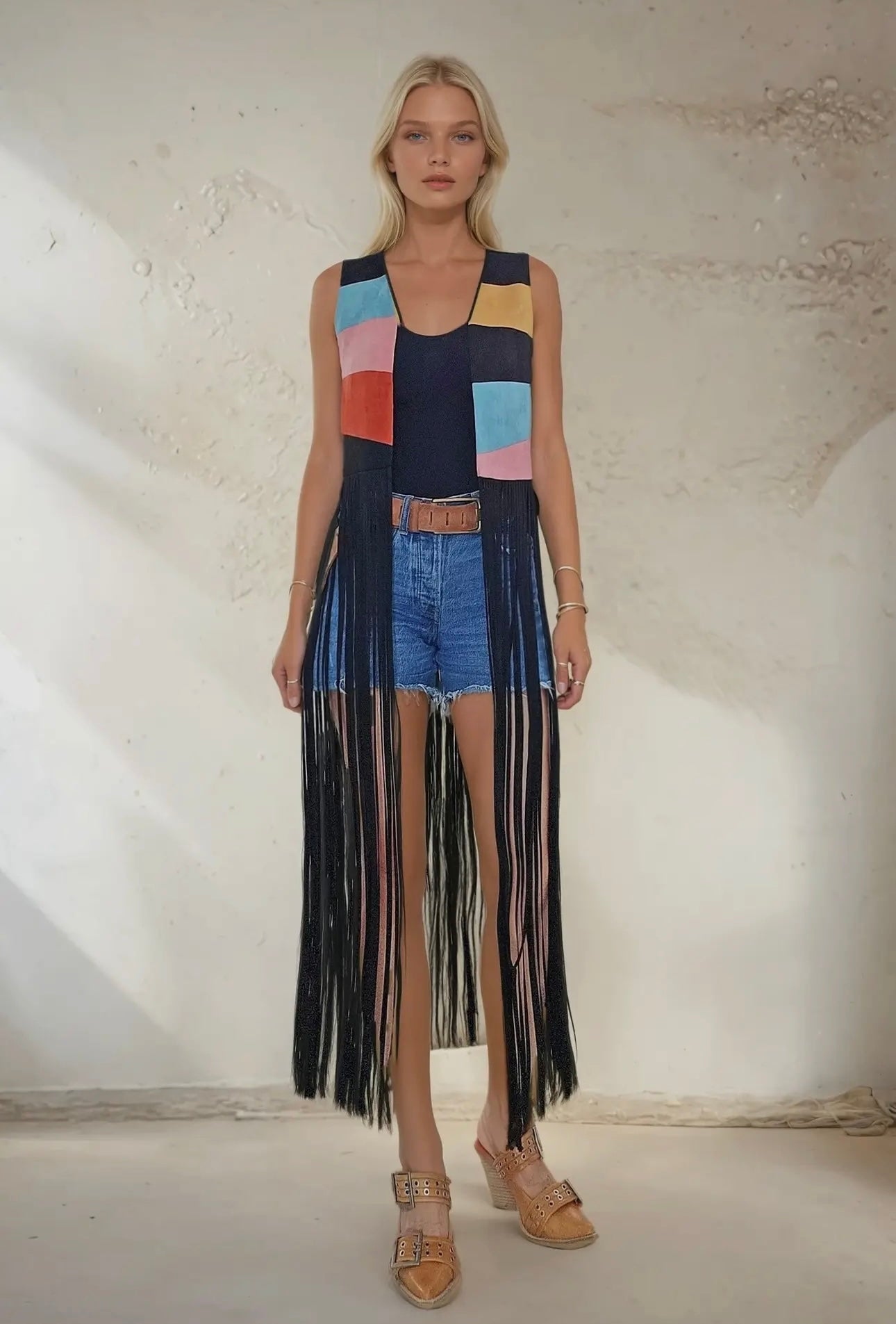 Retro Rodeo Fringe Vest