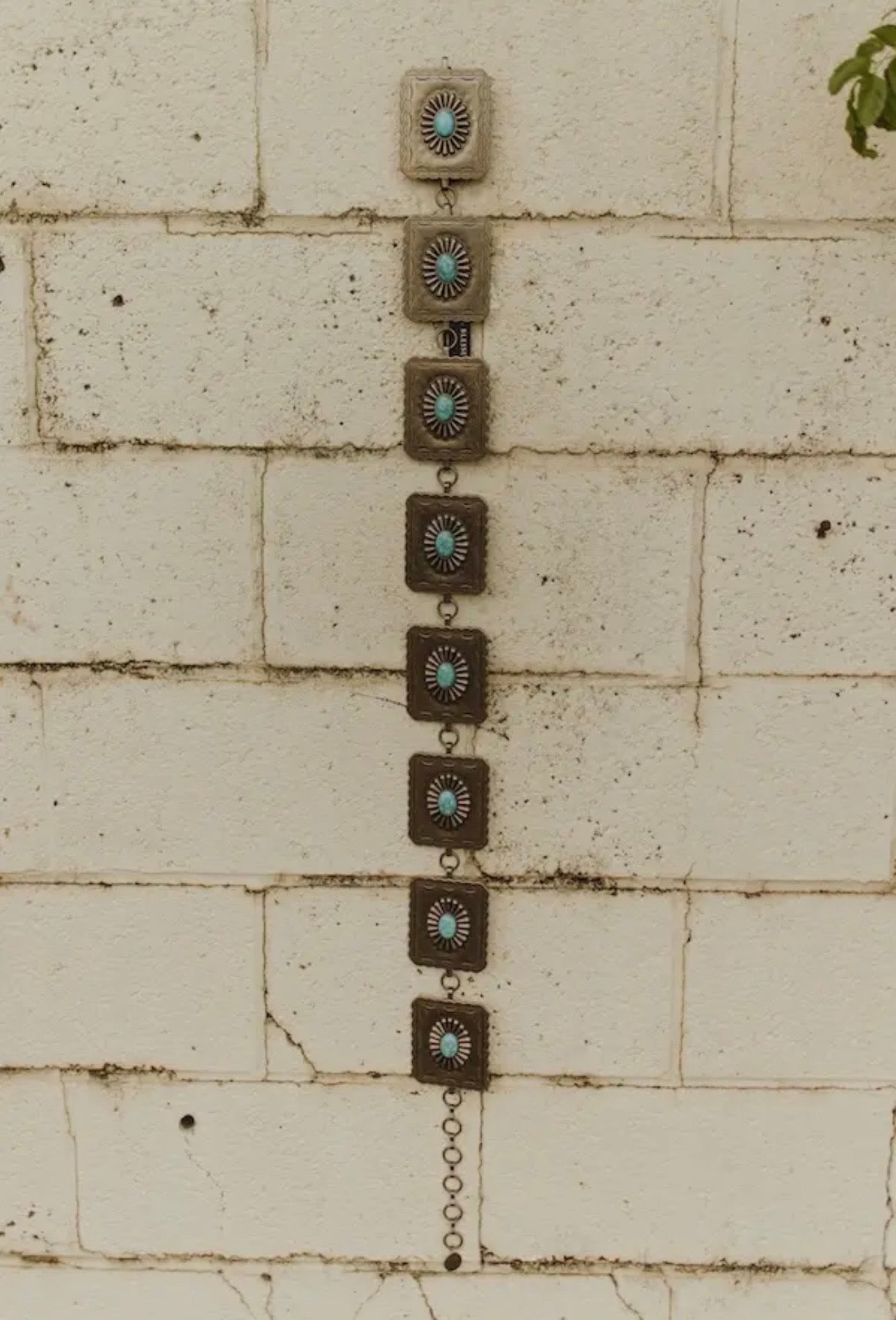 Square Concho Chain Belt