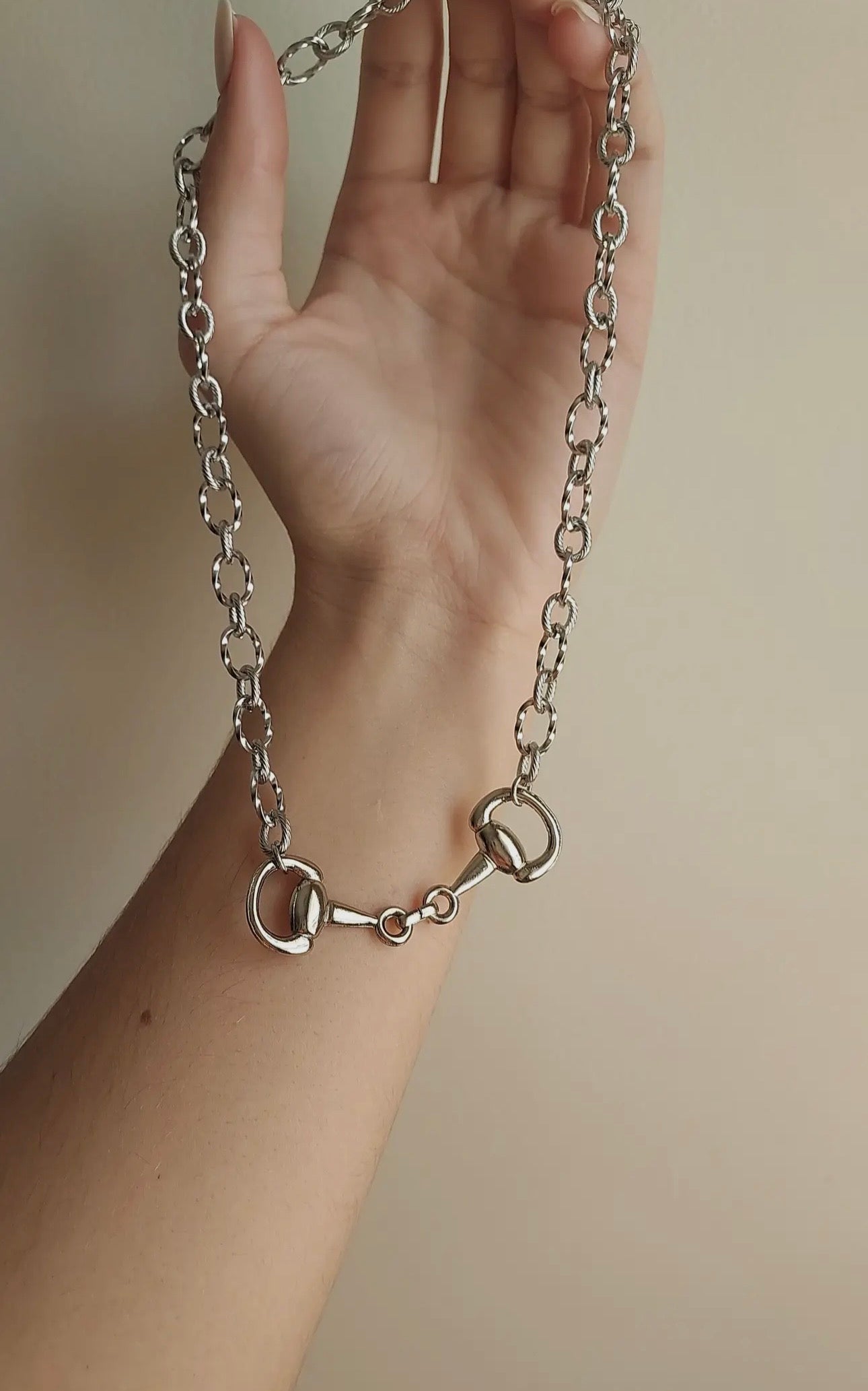 Twisted Bit Necklace - Sterling Silver