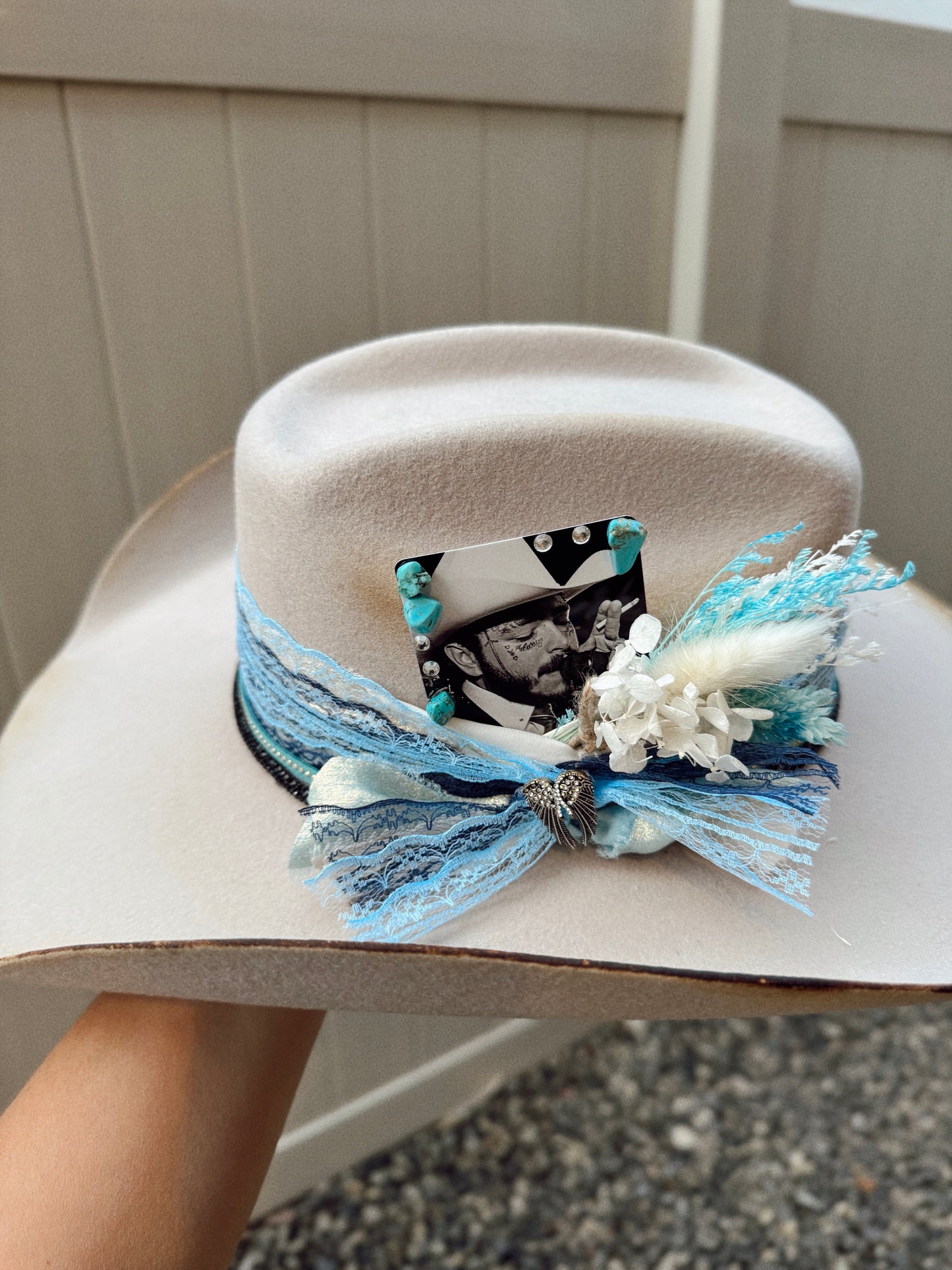 Laced in Malone Custom Cowgirl Hat