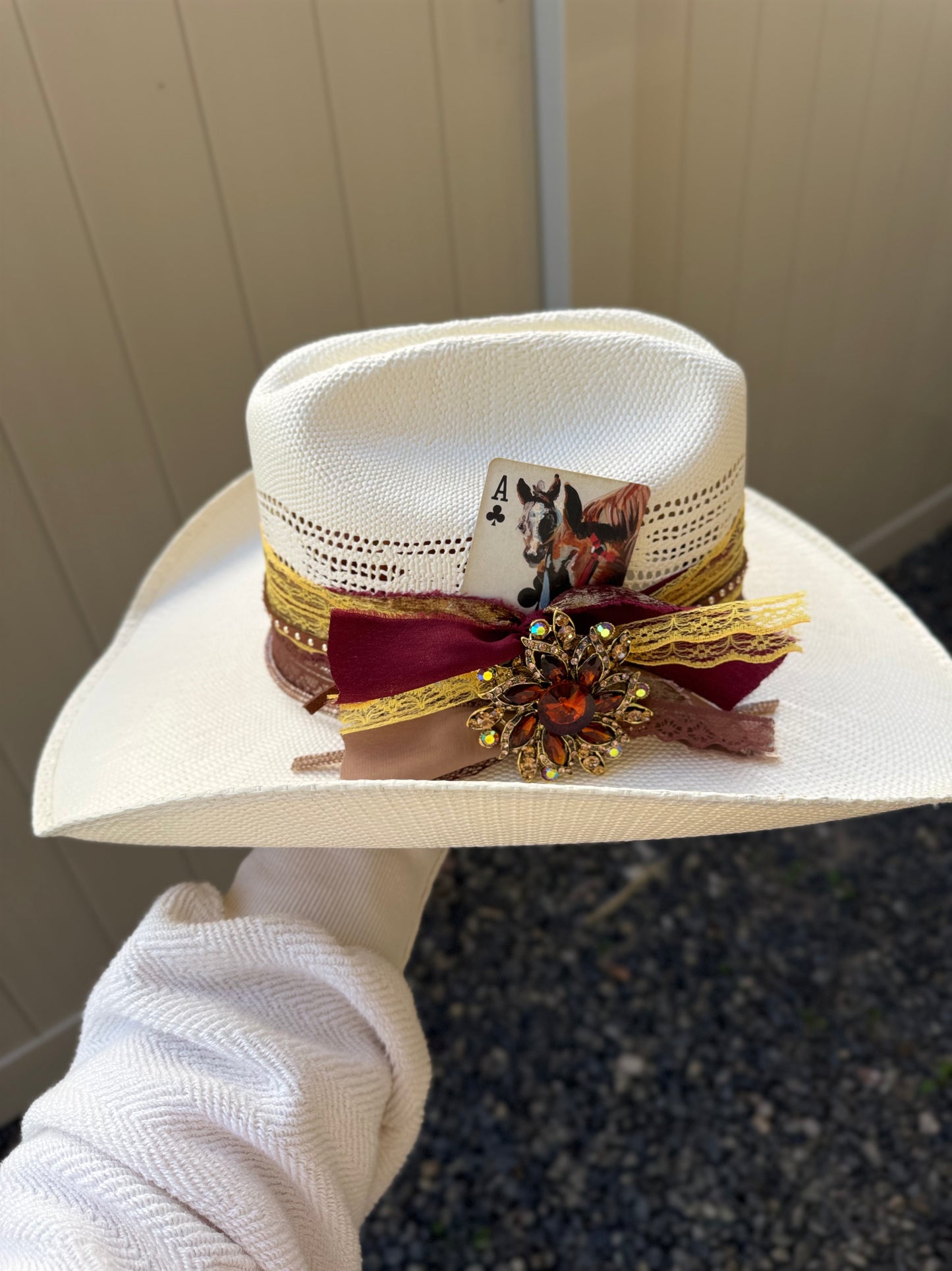 Ace In The Saddle Custom Cowgirl Hat