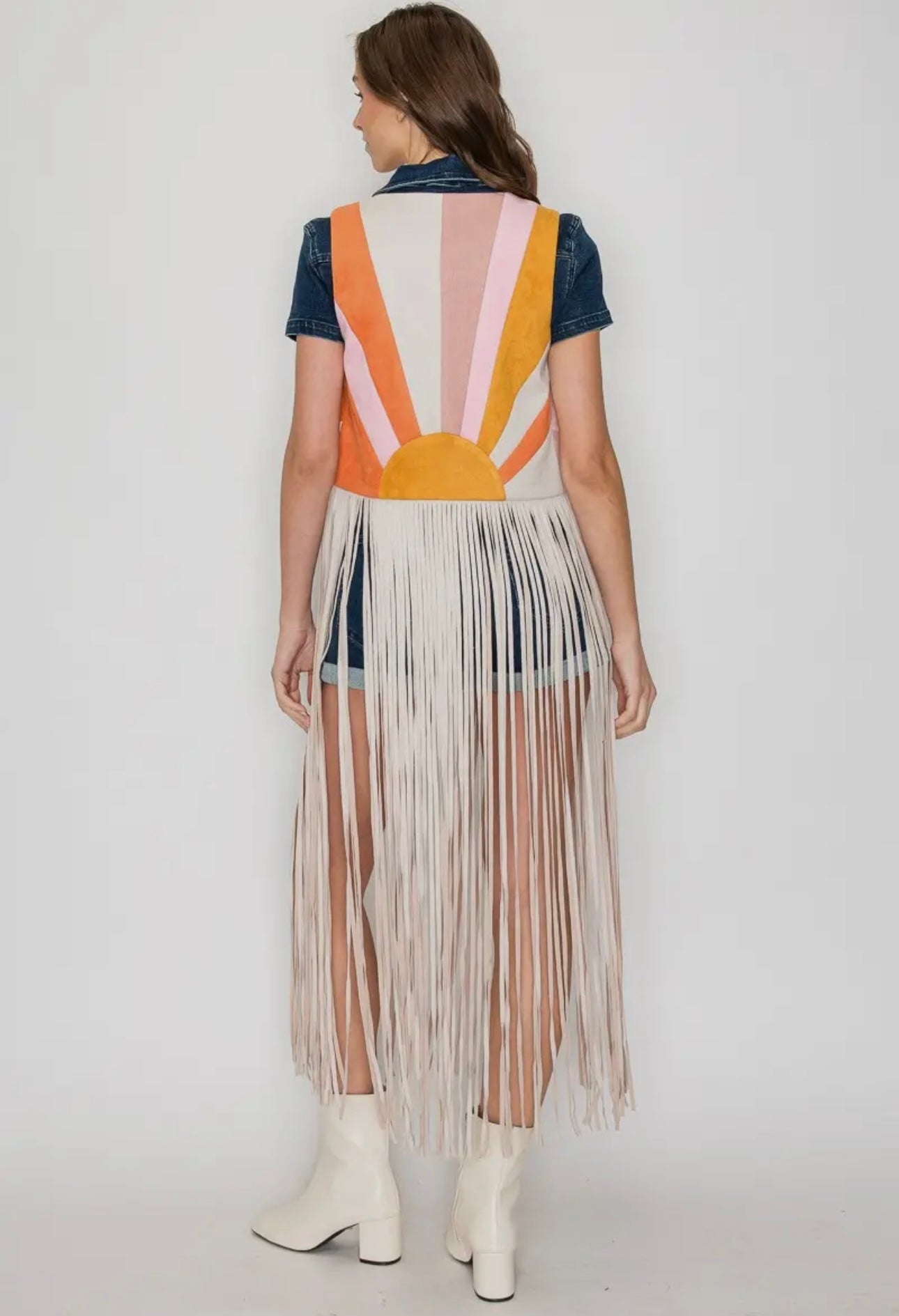 Retro Rodeo Fringe Vest