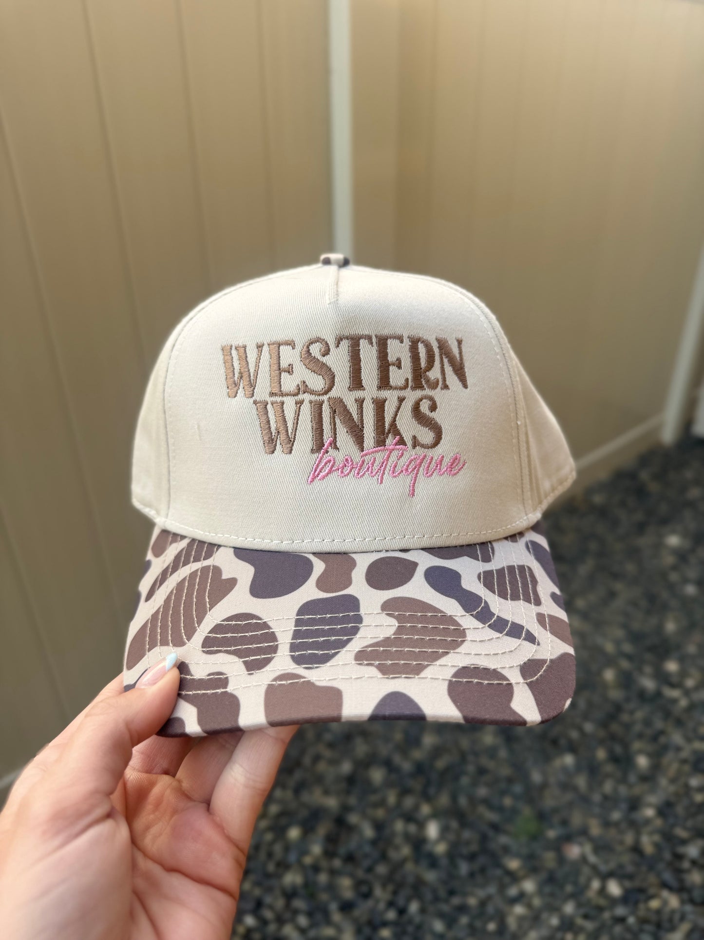 Embroidered Western Winks Hat