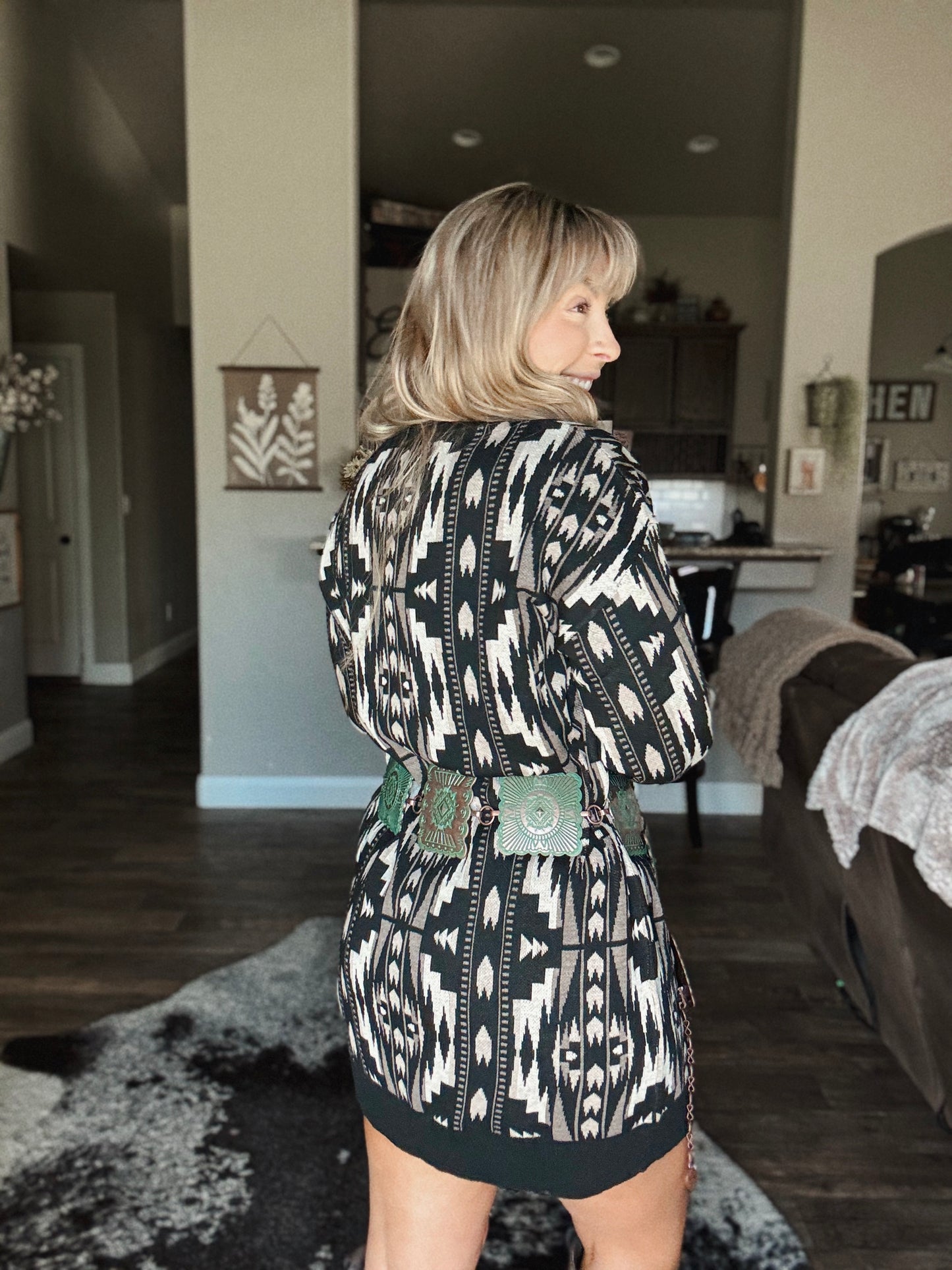 Montana Aztec Sweater Dress