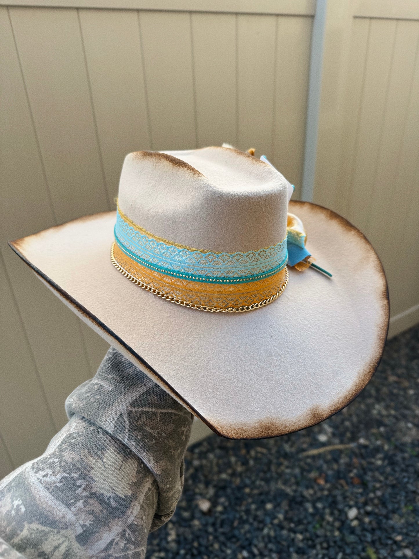 Folsom Prison Blues Custom Cowgirl Hat