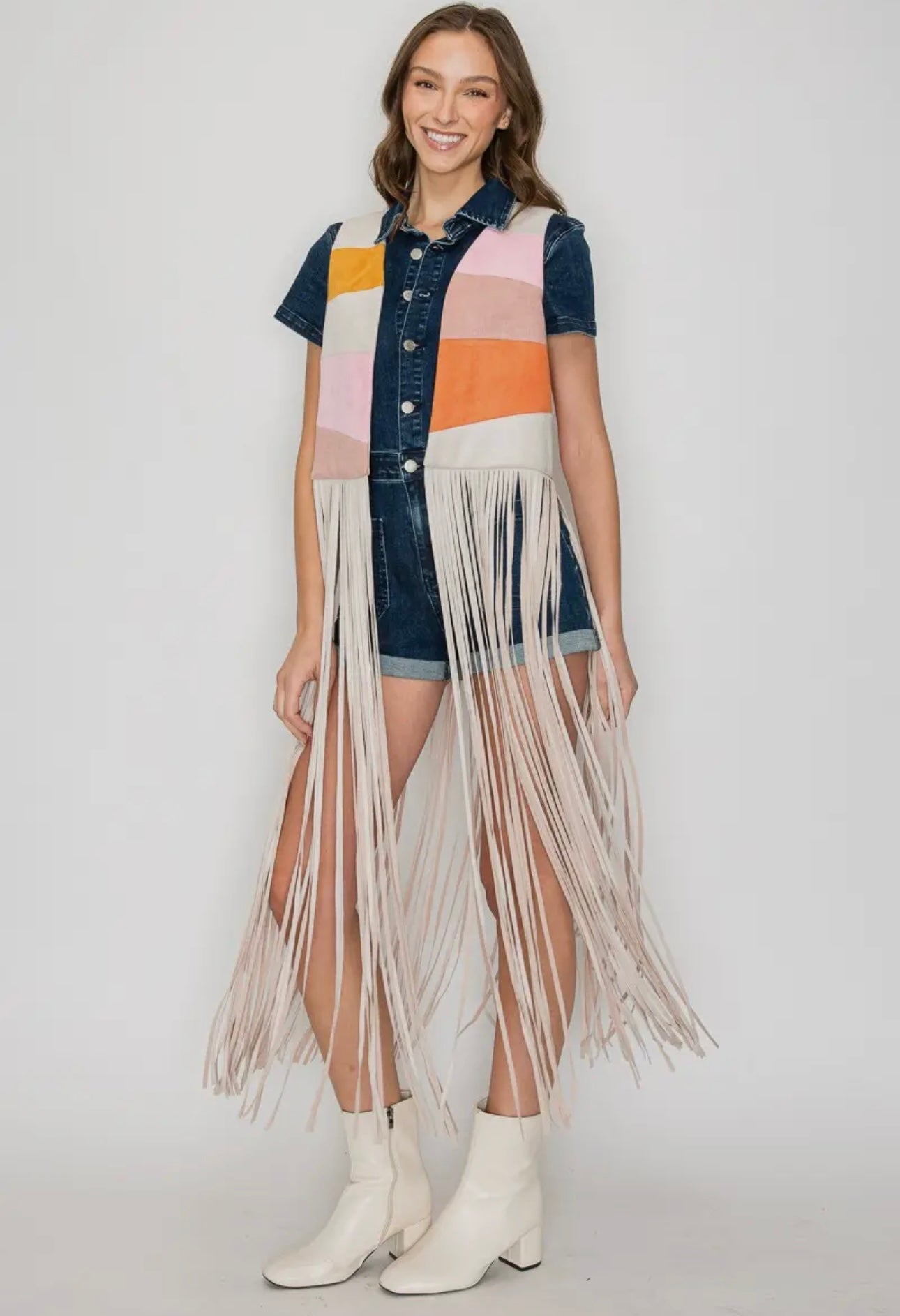 Retro Rodeo Fringe Vest