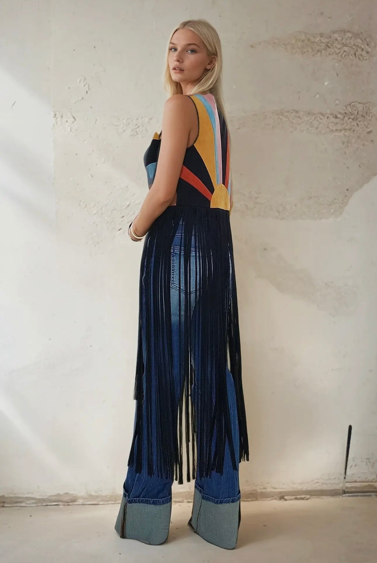 Retro Rodeo Fringe Vest