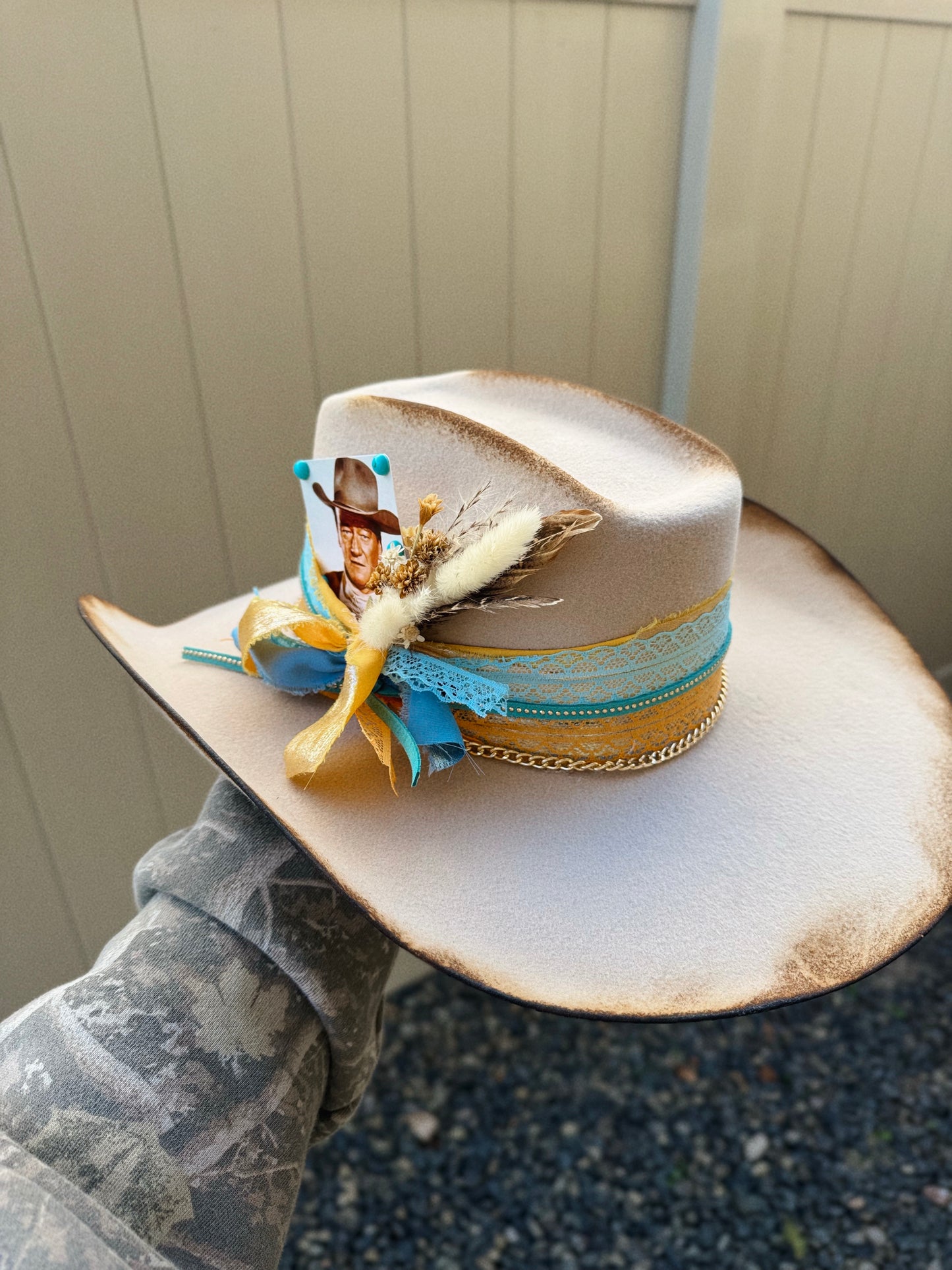 Folsom Prison Blues Custom Cowgirl Hat
