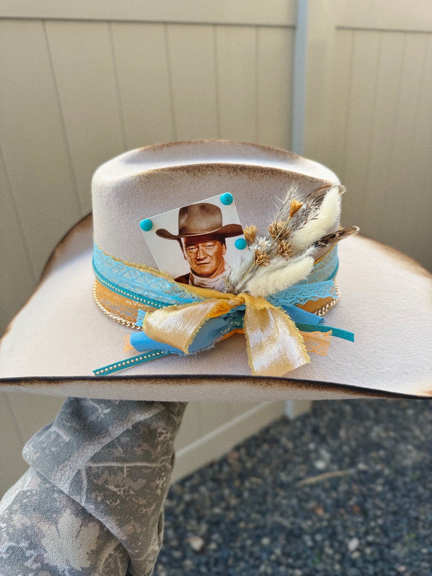Folsom Prison Blues Custom Cowgirl Hat