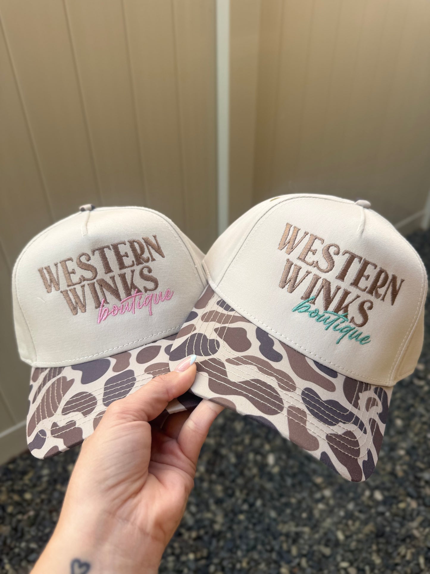 Embroidered Western Winks Hat