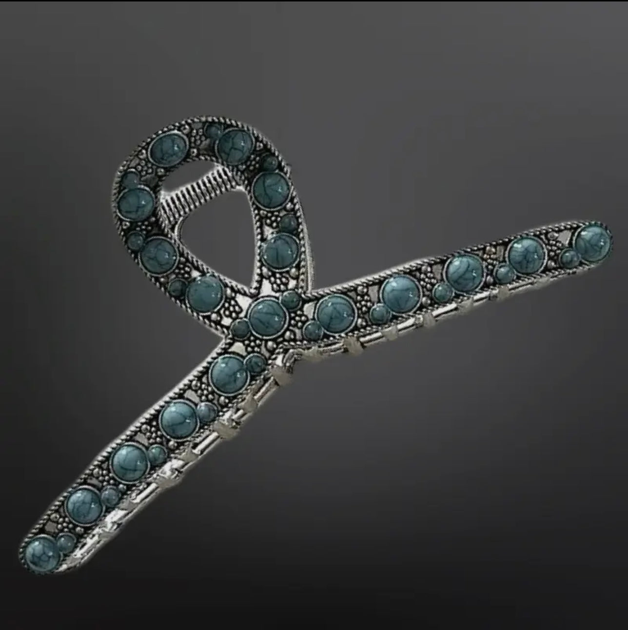 Western Turquoise Claw Clip - Turquoise