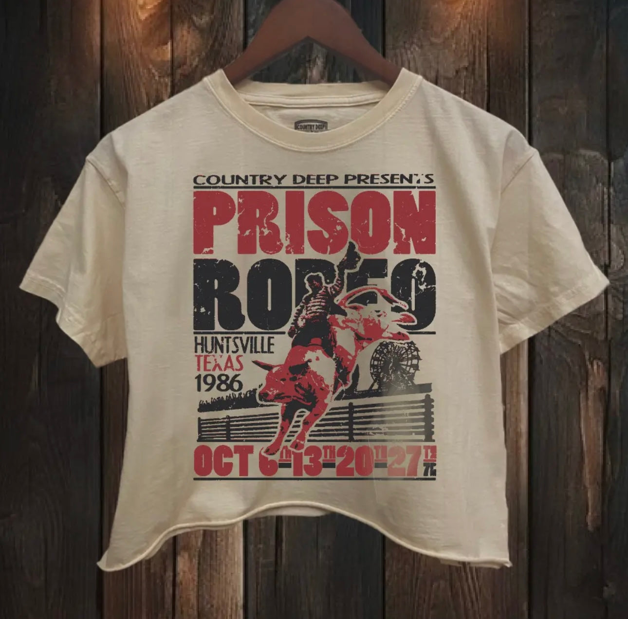 Prison Rodeo Huntsville Crop T-Shirt