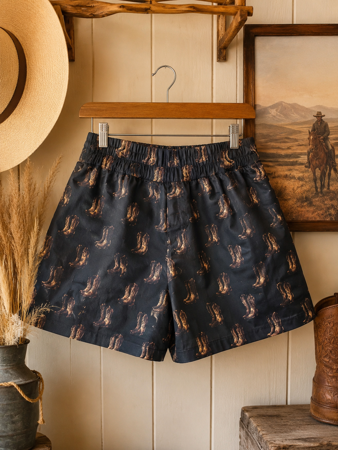 Boots Printed Elastic Waistband Shorts