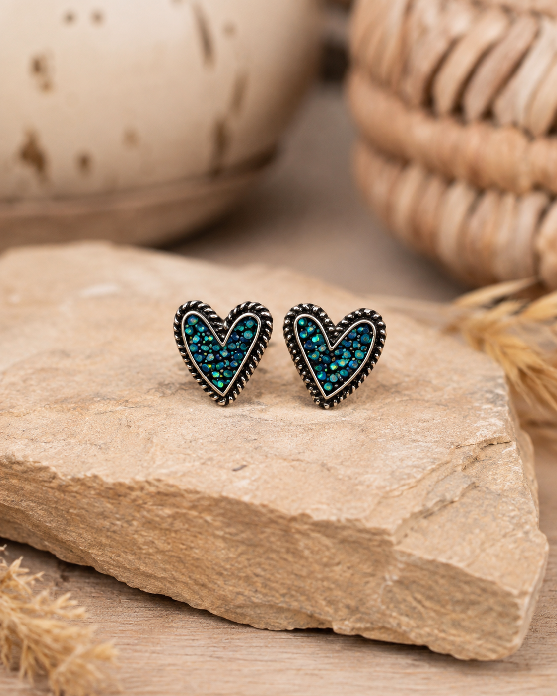 Wild Heart Turquoise Stud Earrings