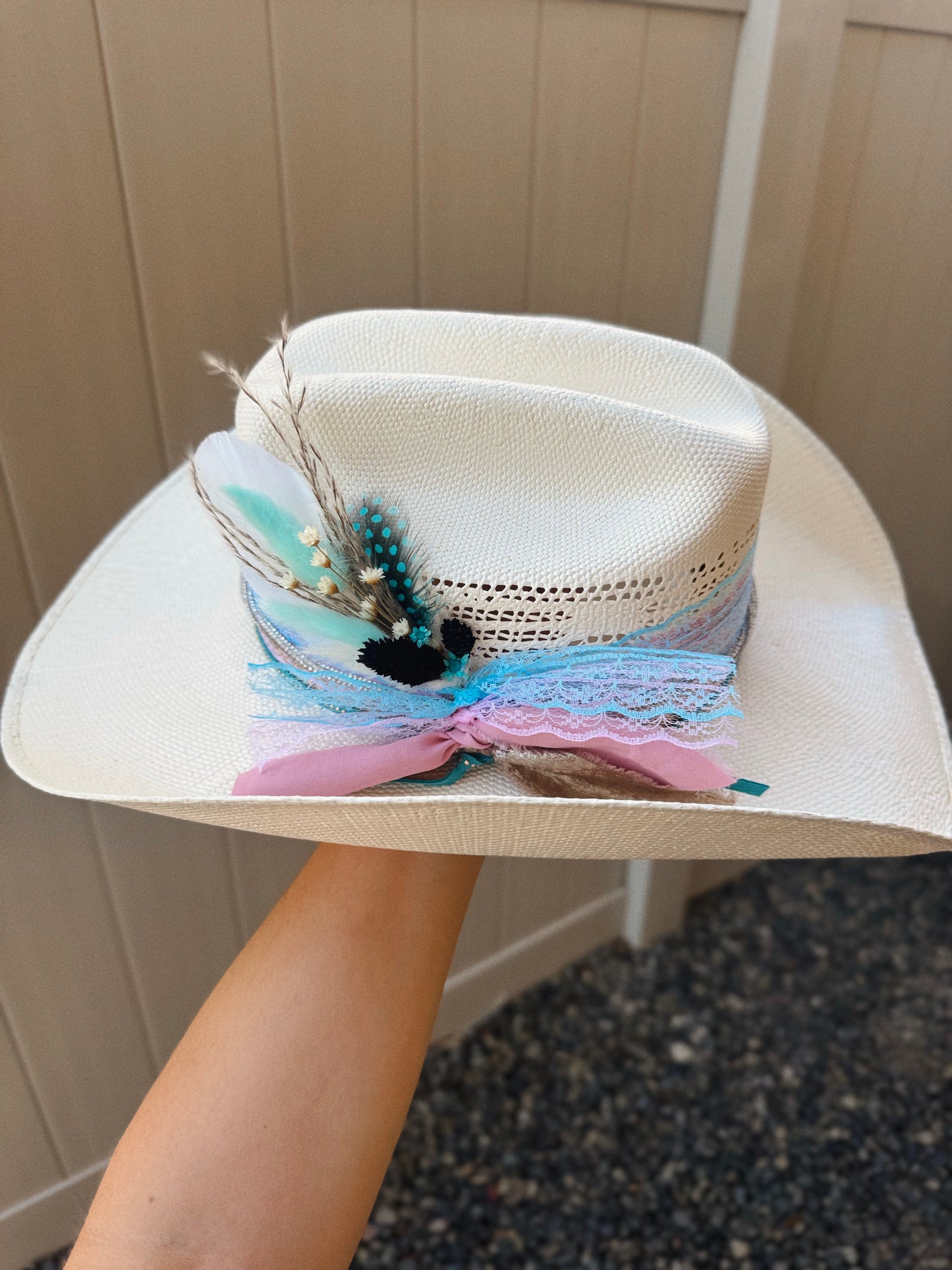Cotton Candy Custom Cowgirl Hat