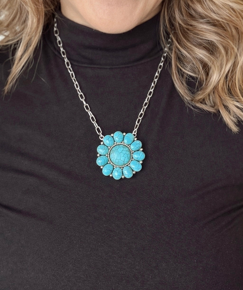 The Turquoise Bloom Necklace