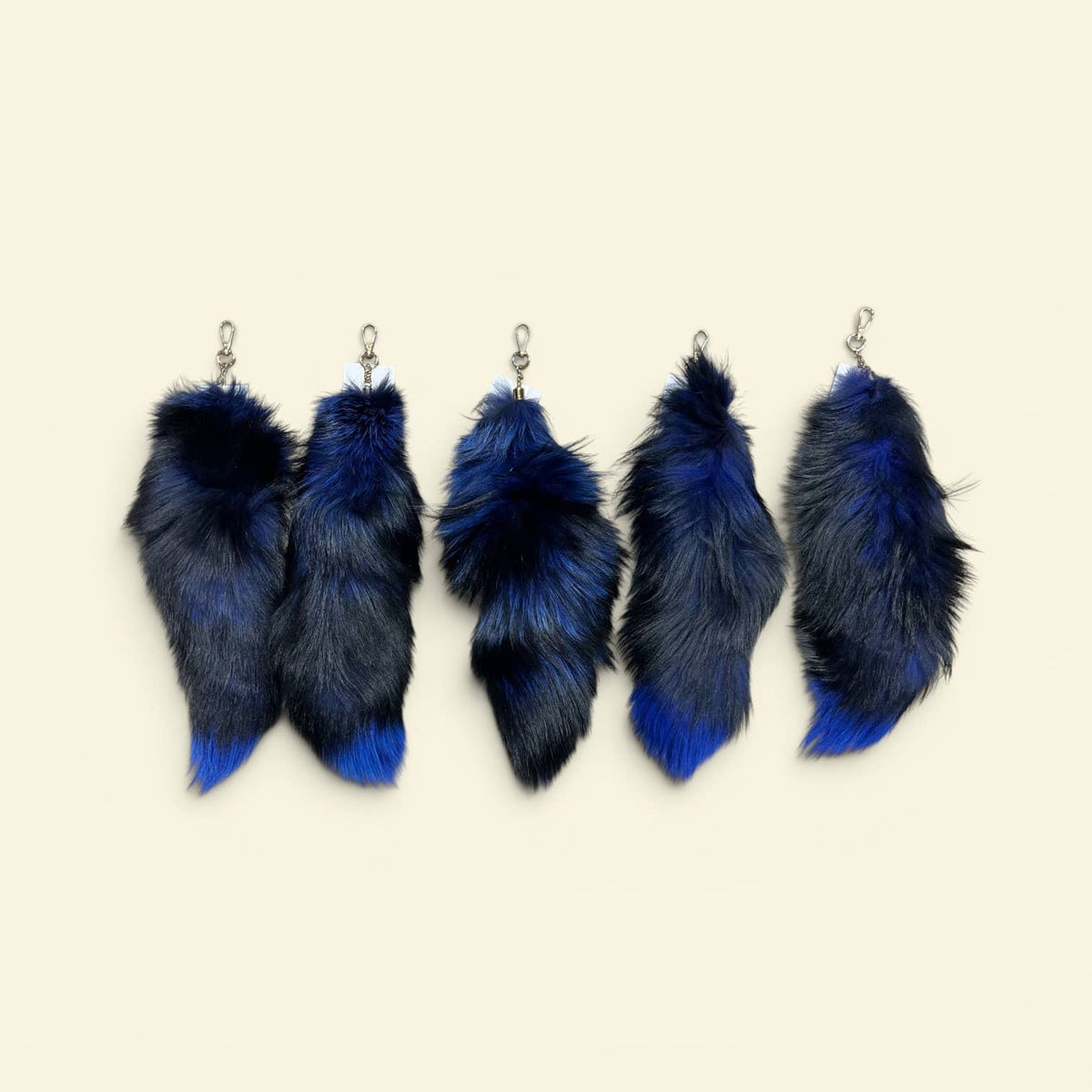 Iridescent Blue Fox Tail