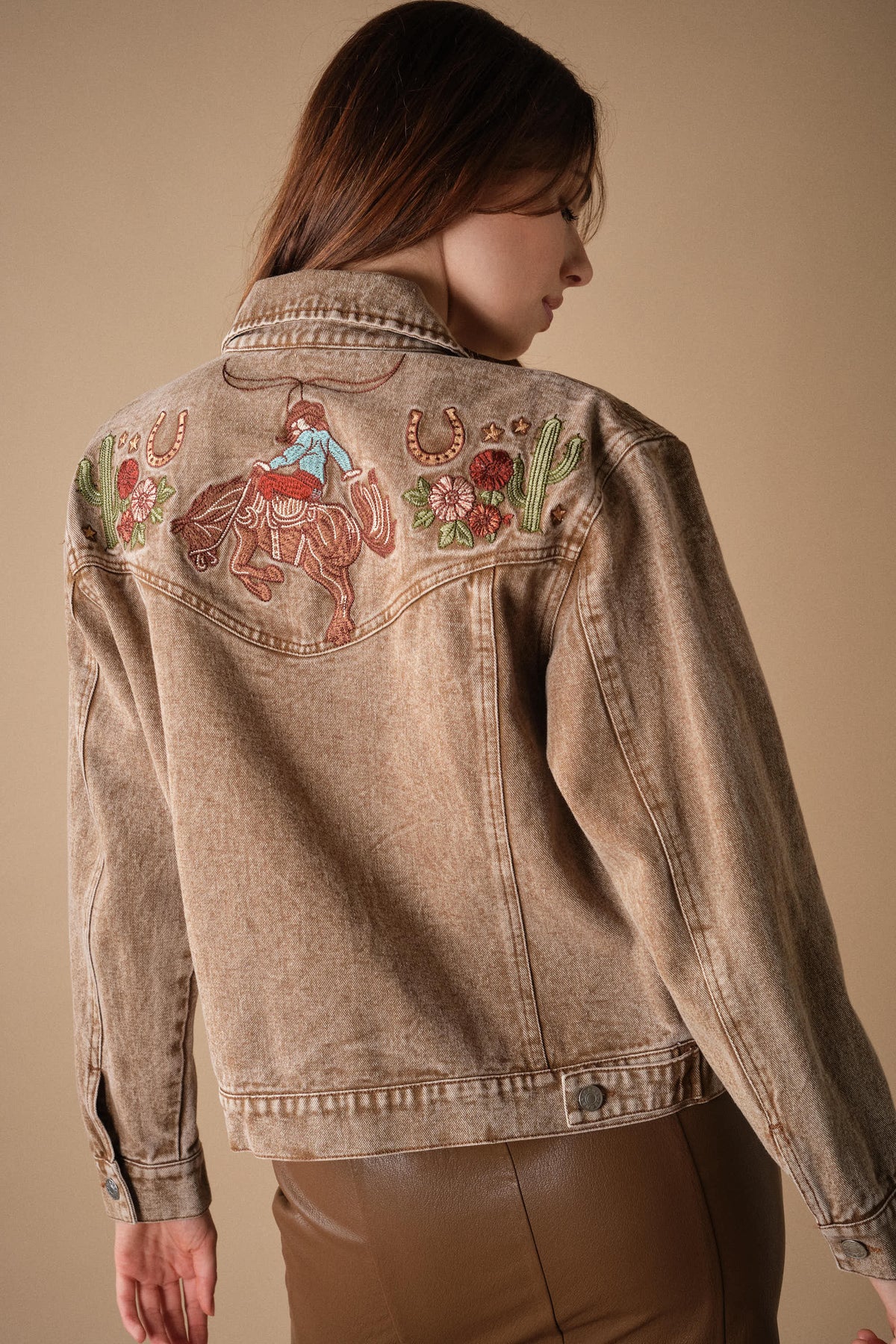 Western Embroidered Denim Jacket