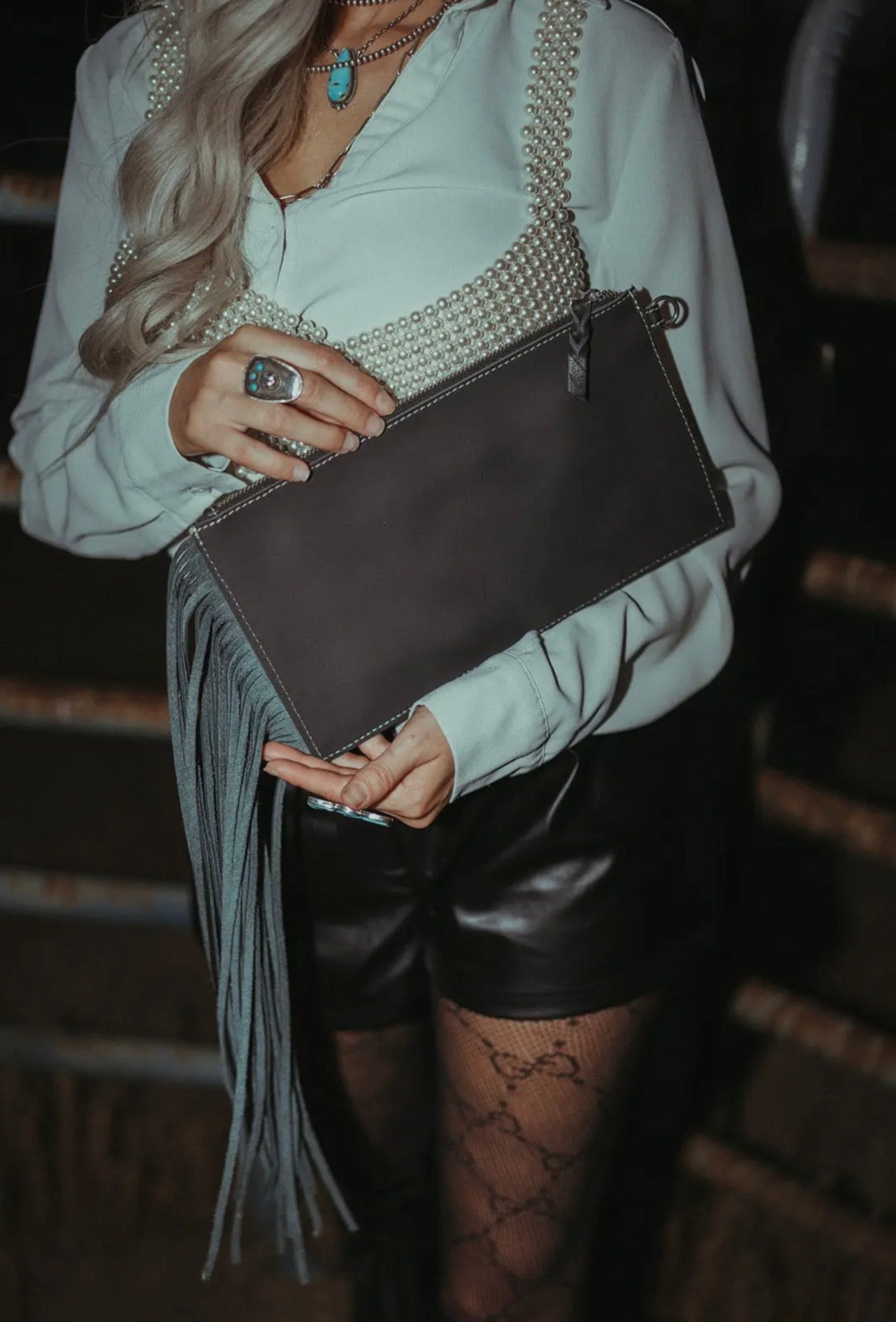 The Vegas Clutch Wristlet - Red