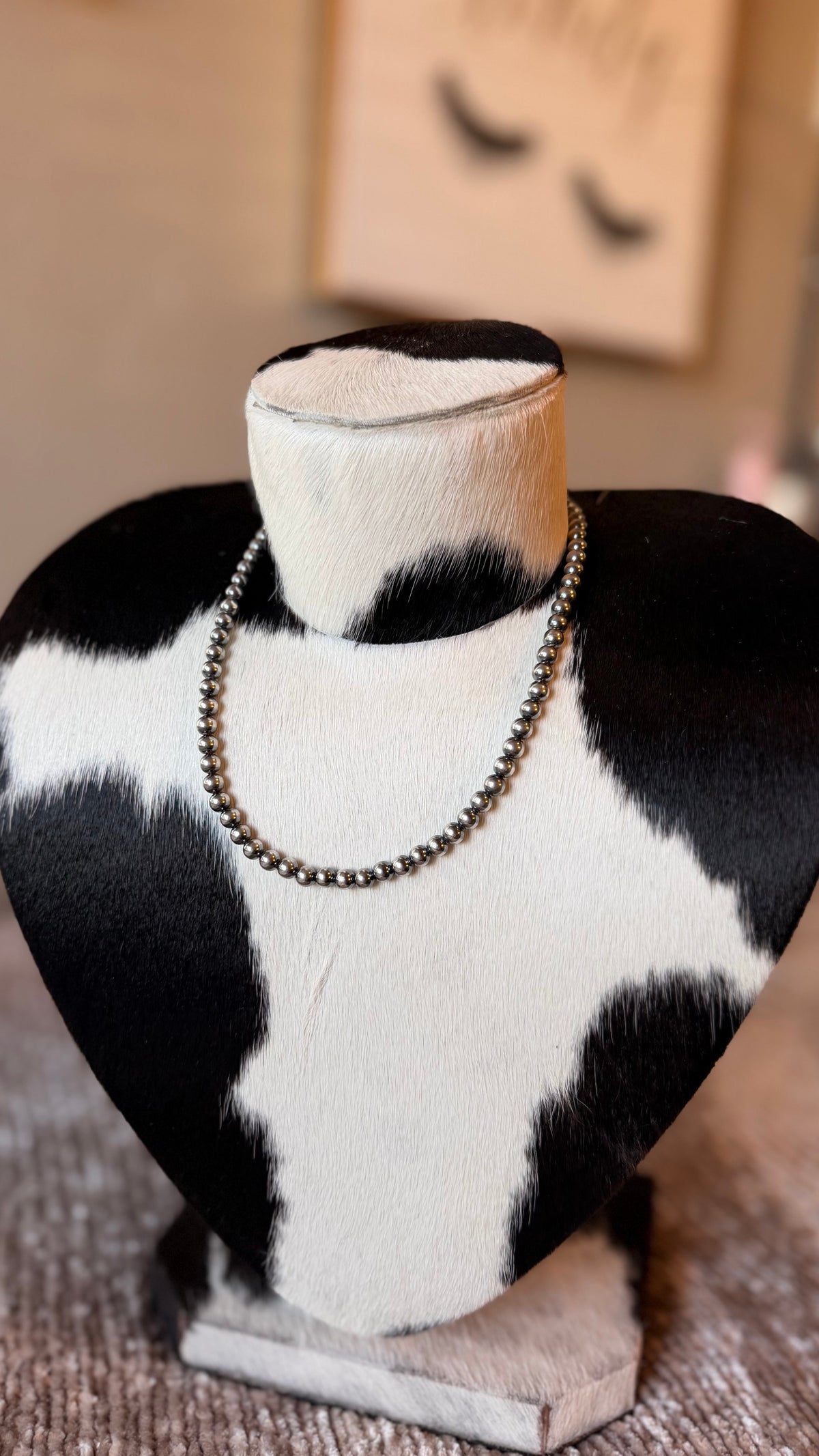 Sterling Silver Pearl Necklace - 6mm - 16inch