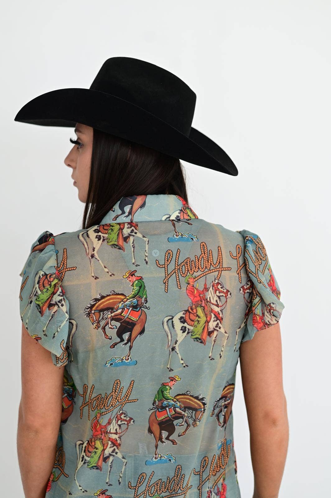 Howdy Flutter Sleeve Blouse