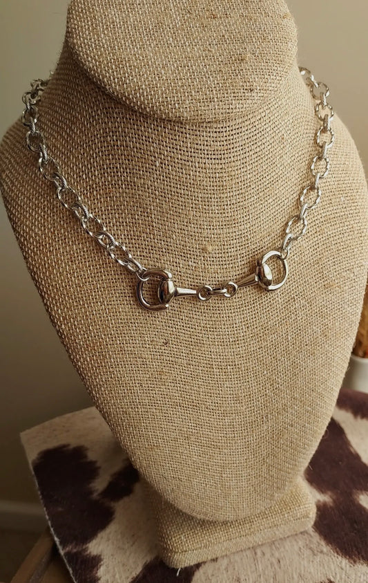 Twisted Bit Necklace - Sterling Silver