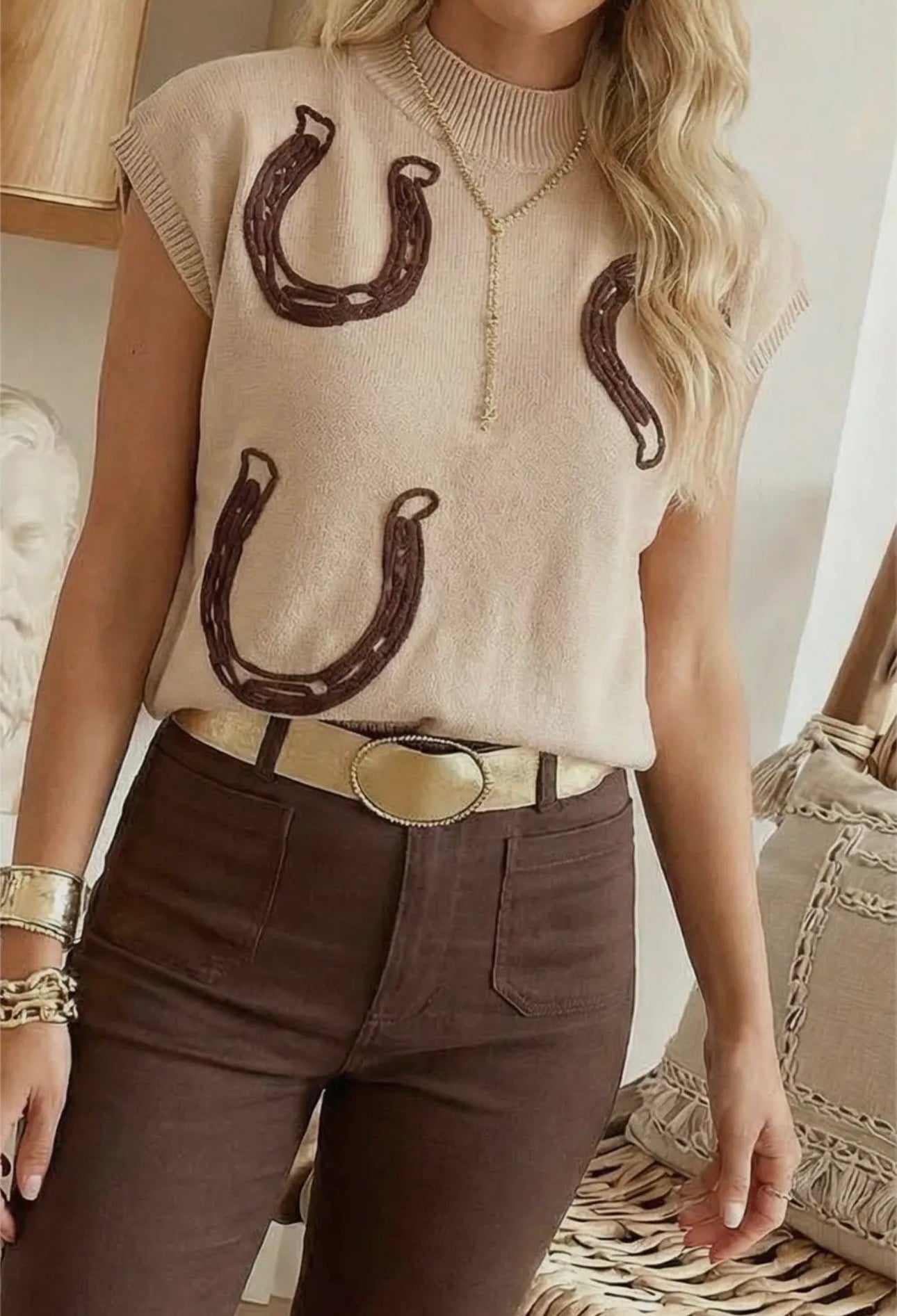 The Lucky Horseshoe Knit Sweater