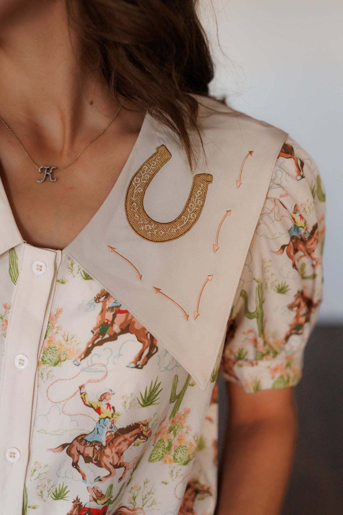 Cactus Cowgirl Button Up