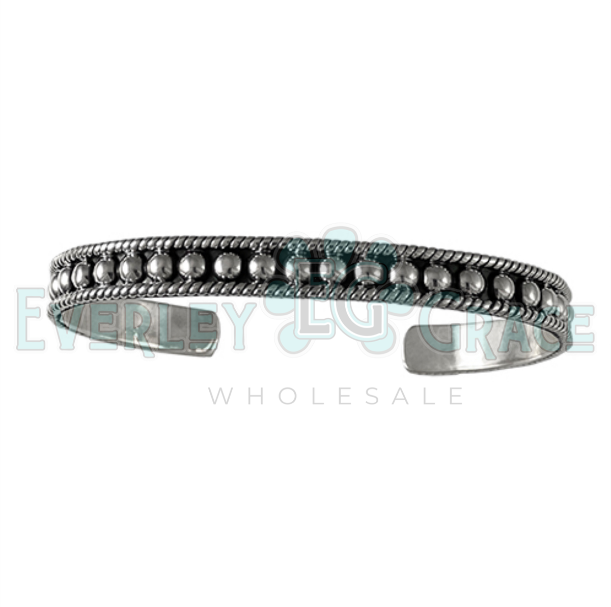 Willow Twisted Rope & Silver Pearls Cuff