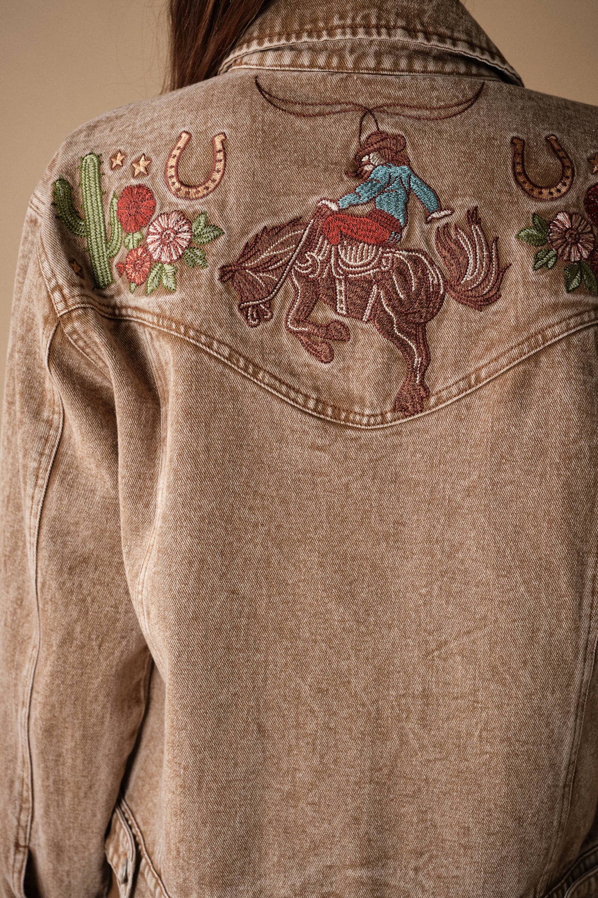 Western Embroidered Denim Jacket