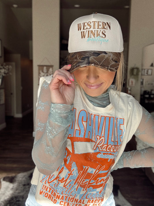 Embroidered Western Winks Hat