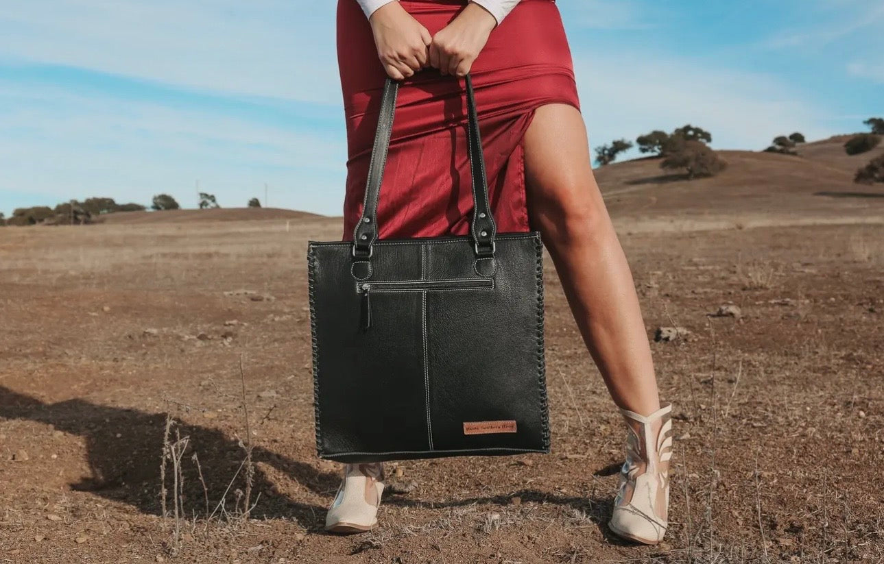 Luxe Cowgirl Tote Cowhide Purse