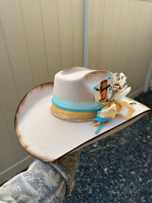 Folsom Prison Blues Custom Cowgirl Hat