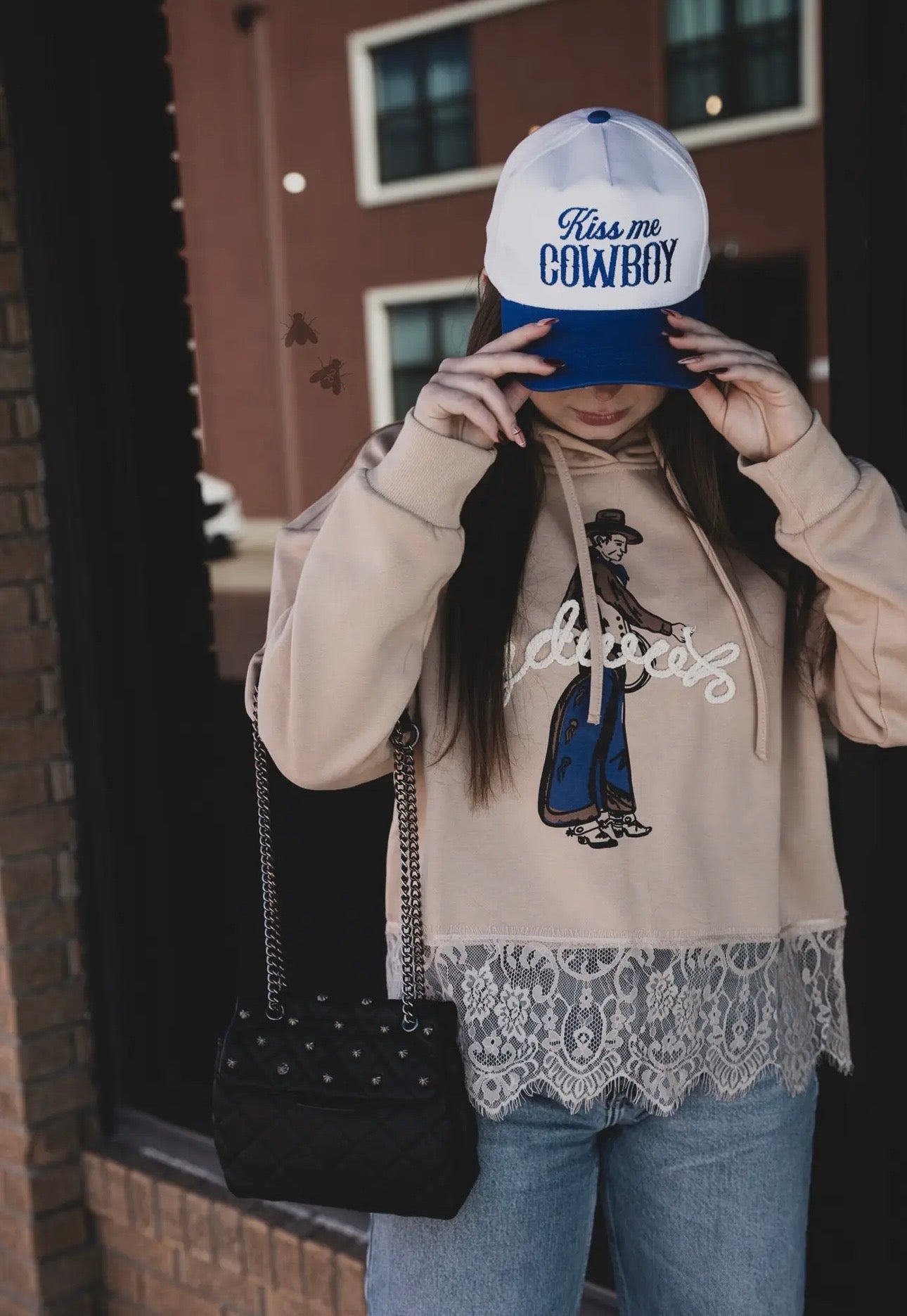 Chill Cowboy Lace Sweatshirt