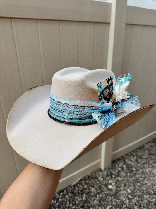 Laced in Malone Custom Cowgirl Hat