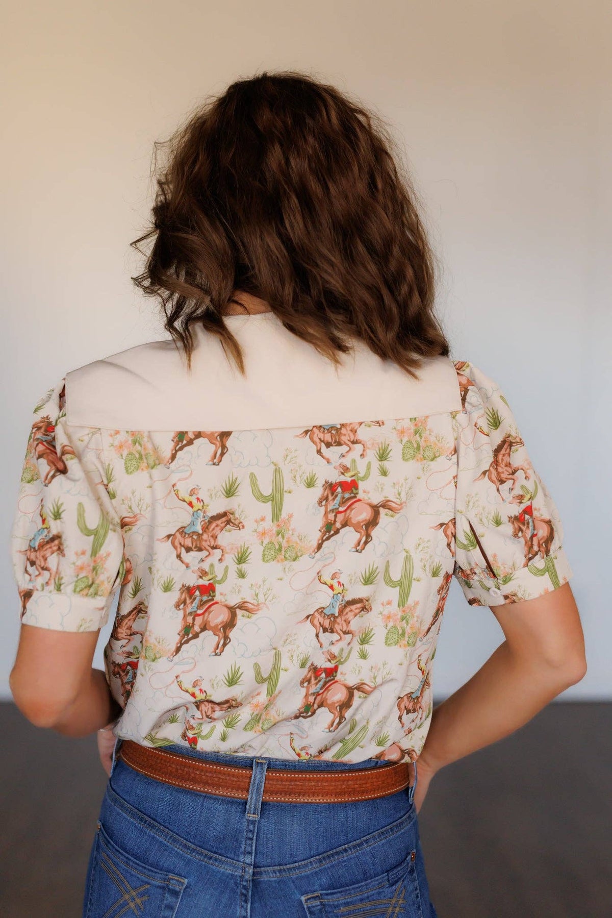 Cactus Cowgirl Button Up