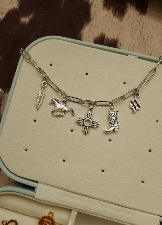 Out West Charm Necklace - Sterling Silver