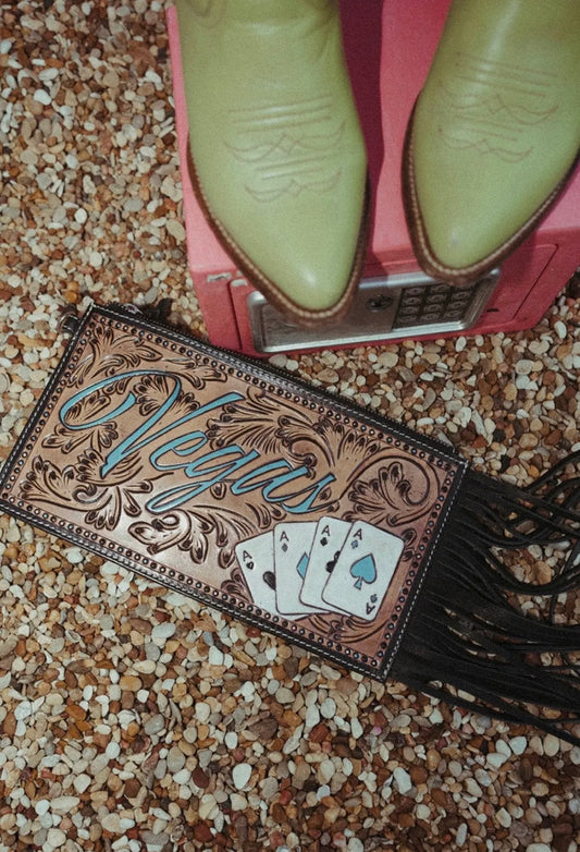 The Vegas Clutch Wristlet - Turquoise