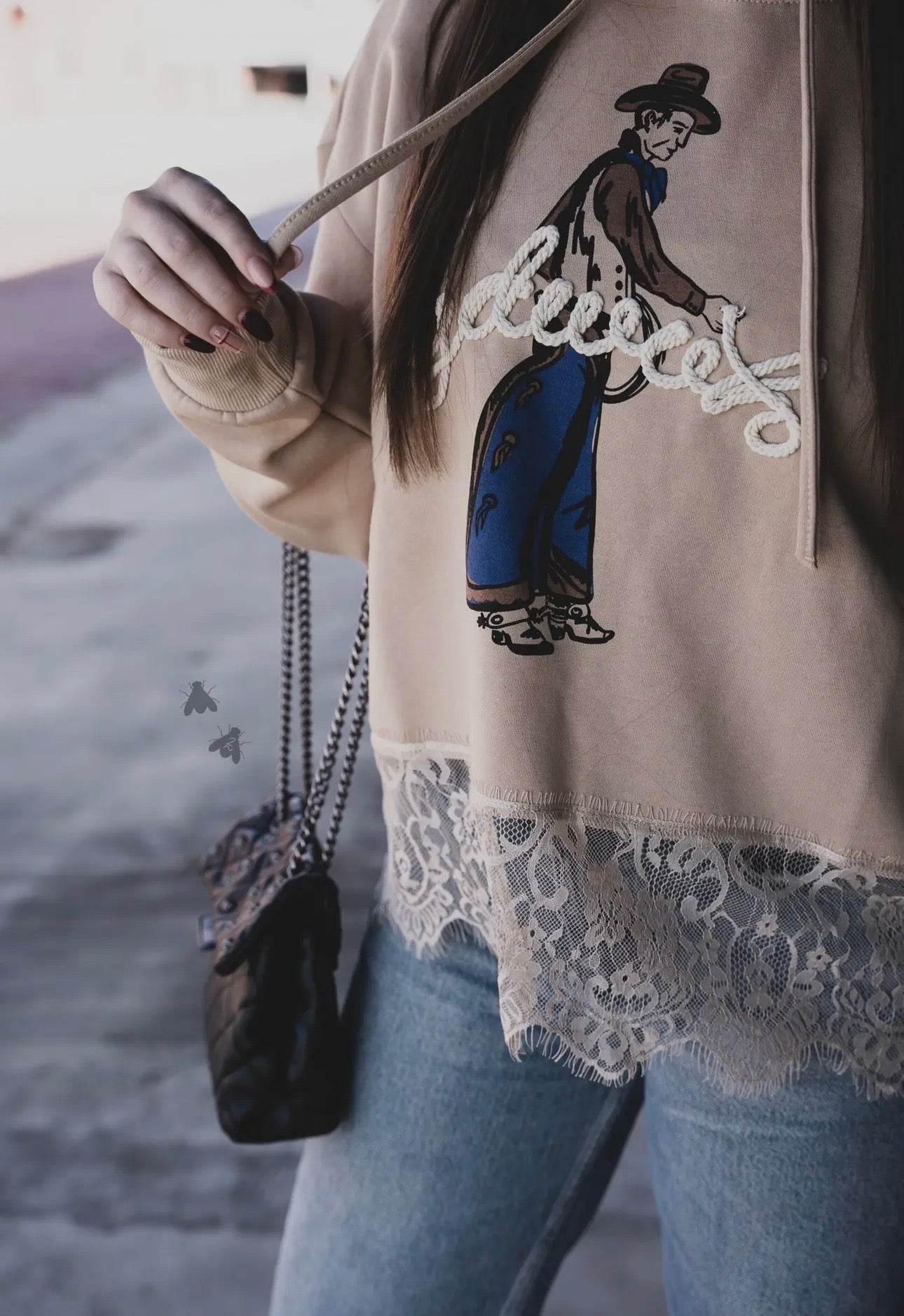 Chill Cowboy Lace Sweatshirt