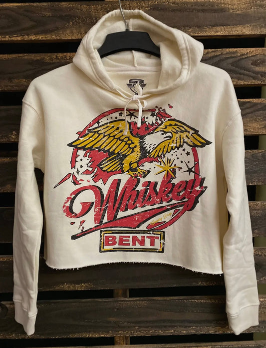 Whiskey Bent Cropped Hoodie