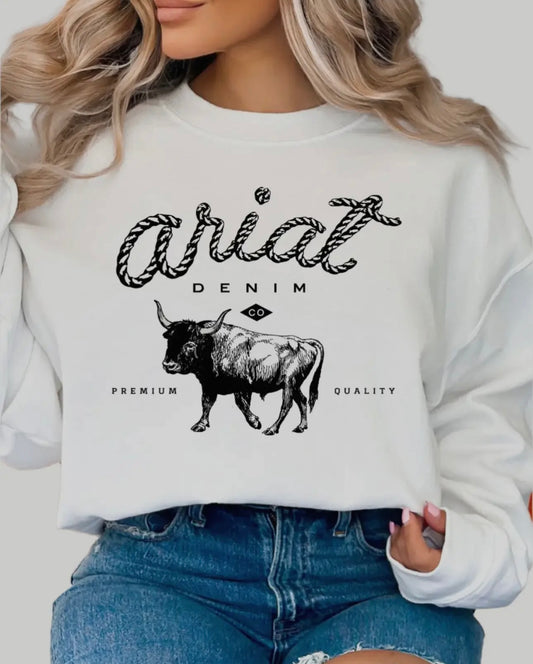 Ariat Denim Crewneck