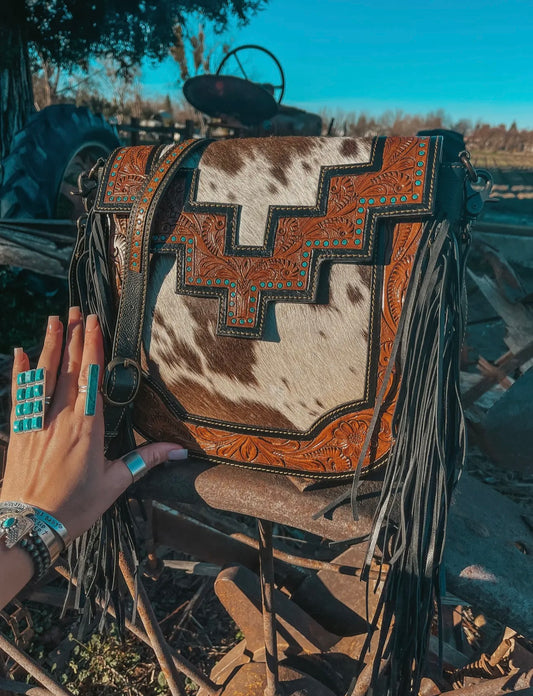 The Darlene Cowhide Purse