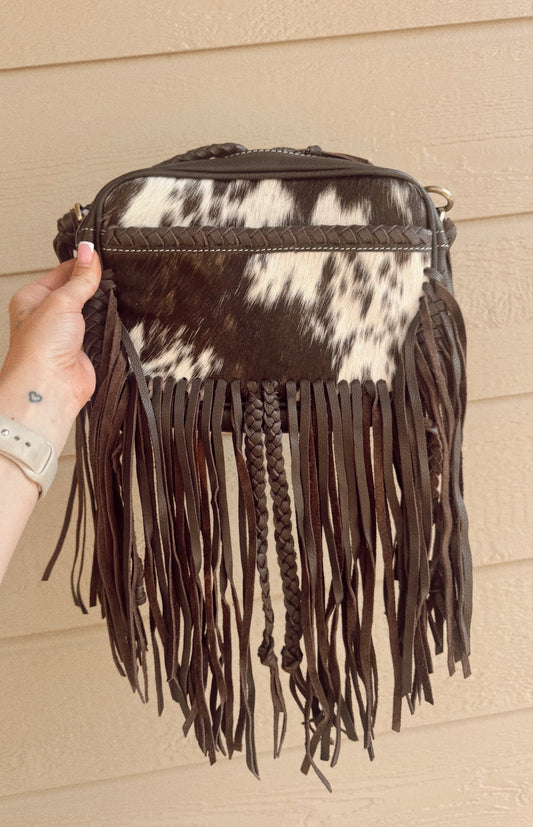 The Megan Crossbody Cowhide Western Tooled Leather Purse