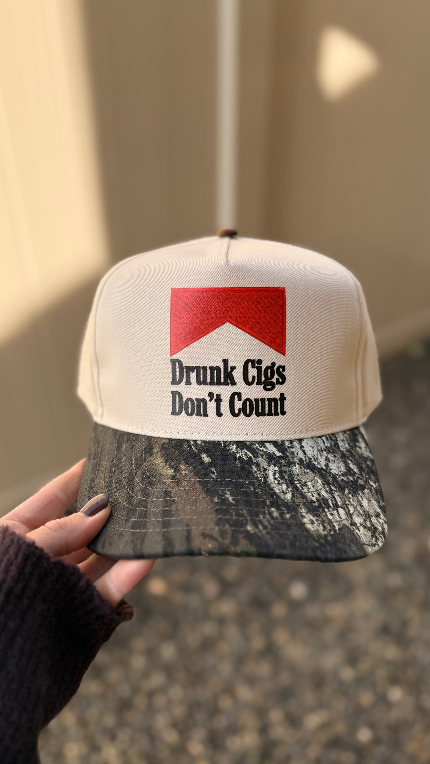 Drunk Cigs Dont Count - Camo