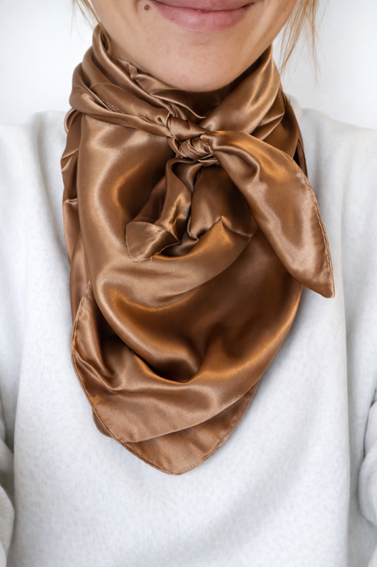 Solid Tan Wild Rag - Scarf