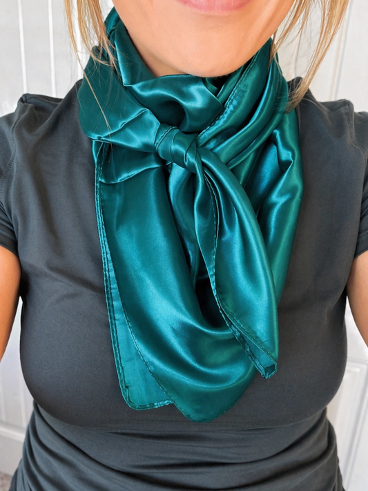 Solid Teal Wild Rag - Scarf