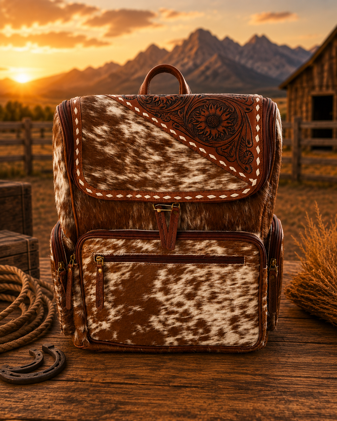 Mesa Cowhide Backpack