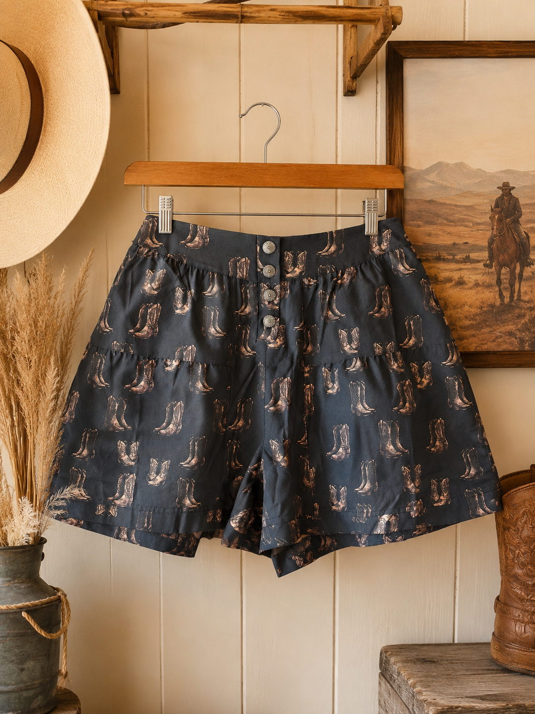Boots Printed Elastic Waistband Shorts