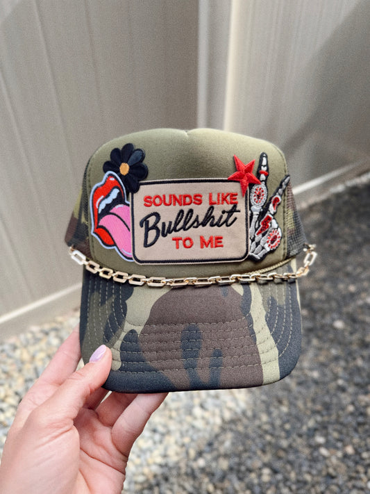 Sounds Like BS To Me Custom Trucker Hat